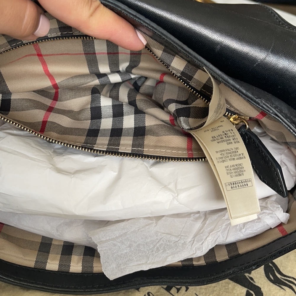 Burberry hobo black leather bag - Picture 14 of 16